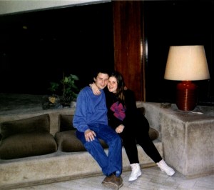 Mi marido y yo en nuestra Luna de Miel en Bariloche, Río Negro, República Argentina.